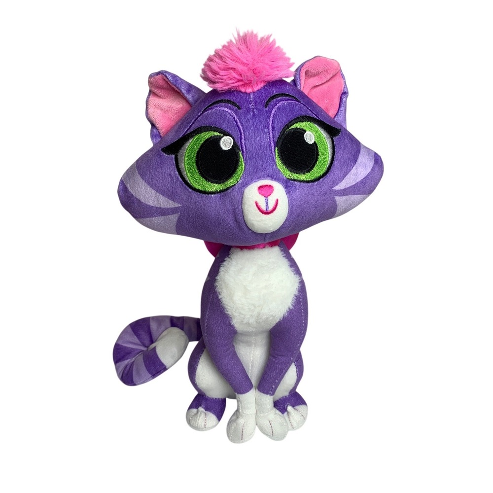 Disney Store HISSY CAT Plush Purple Cat /Puppy Dog Pals Stuffed Animal Preloved